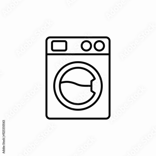 washing machine icon sign vector