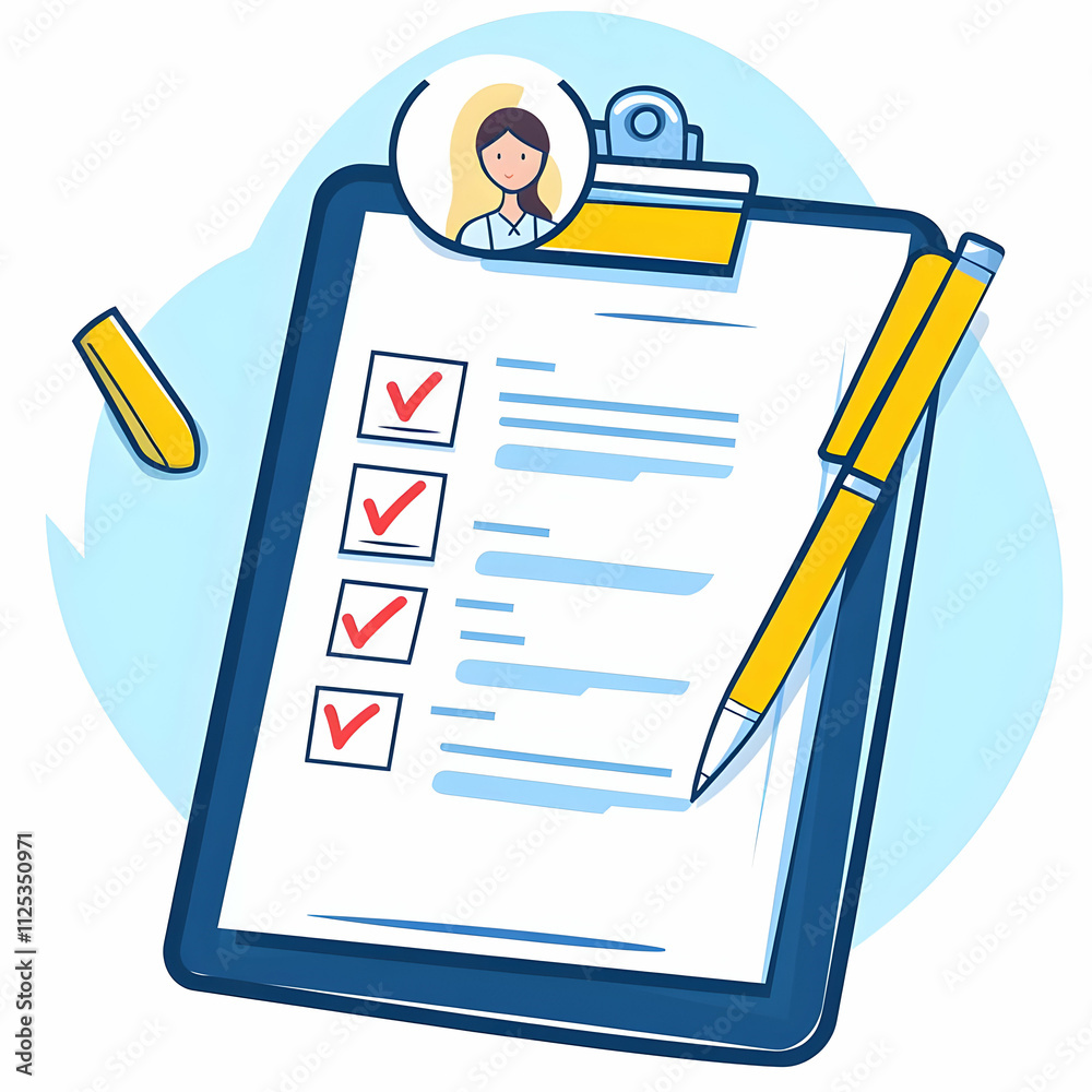 custom made wallpaper toronto digitalA vector icon of an empty medical form on a clipboard, symbolizing health documentation, designed for clarity and simplicity in healthcare-related visuals and projects.