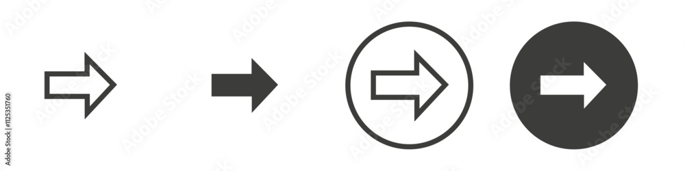 Arrow icon Simple outline vector logo Arrow icon Simple outline vector logo
