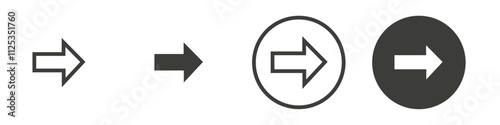 Free Download Arrow icon Simple outline vector logo - GFXLoad