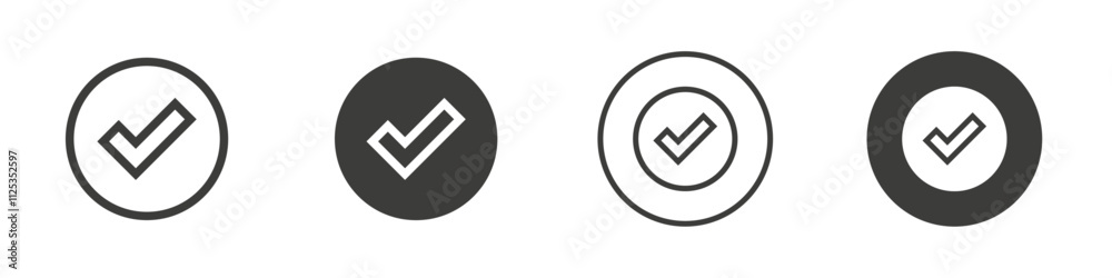 Check icon Simple outline vector logo Check icon Simple outline vector logo