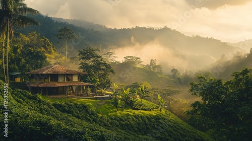 Explore exotic coffee beans, diverse origins, bold flavors, lush plantations, artisan farming, rich aroma.