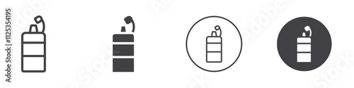 Mustard oil icon Simple outline vector logo
