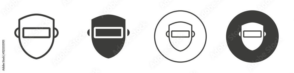 Welding goggles icon Simple outline vector logo Welding goggles icon Simple outline vector logo