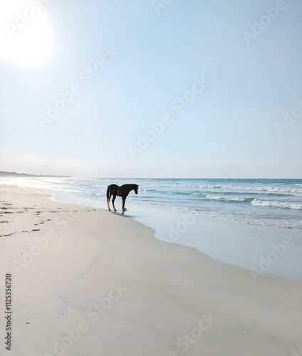 Horse on the beach