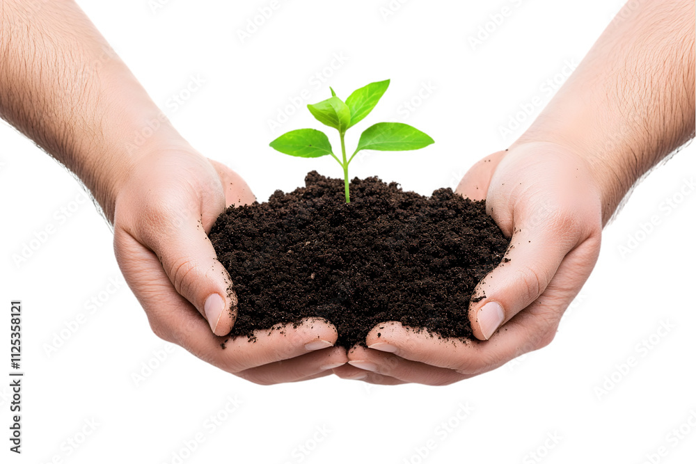 Hands Holding Soil with Green Plant Sprout – Symbol of Growth and Nature
Hands Holding Soil with Green Plant Sprout – Symbol of Growth and Nature
