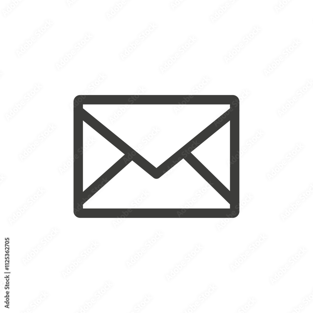 Envelope icon Simple outline vector logo Envelope icon Simple outline vector logo