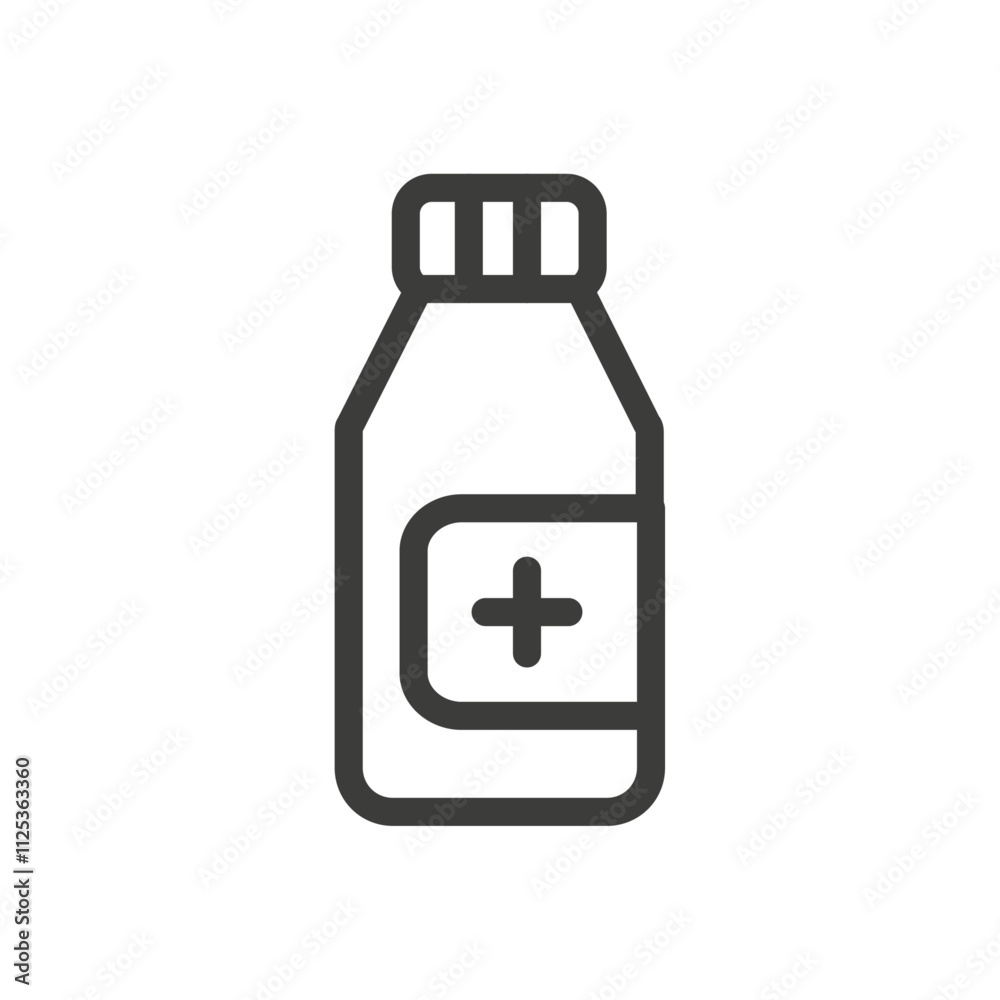 Medicine icon Simple outline vector logo Medicine icon Simple outline vector logo
