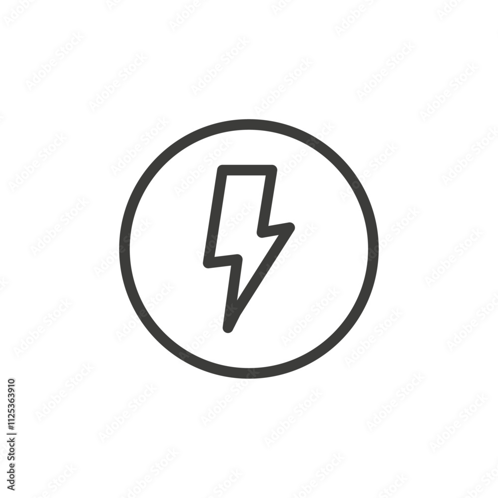 Power icon Simple outline vector logo Power icon Simple outline vector logo