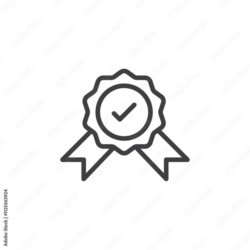 Quality Assurance icon Simple outline vector logo Quality Assurance icon Simple outline vector logo