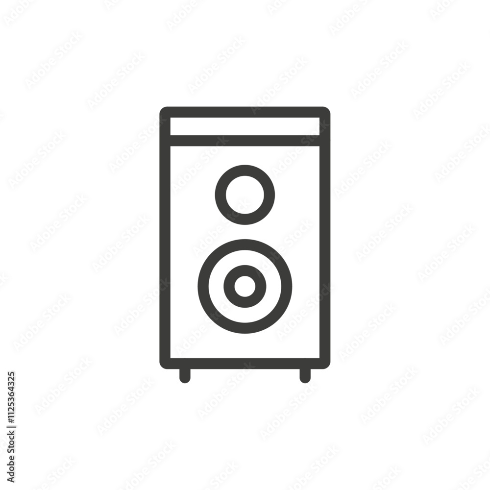 Speaker icon Simple outline vector logo Speaker icon Simple outline vector logo