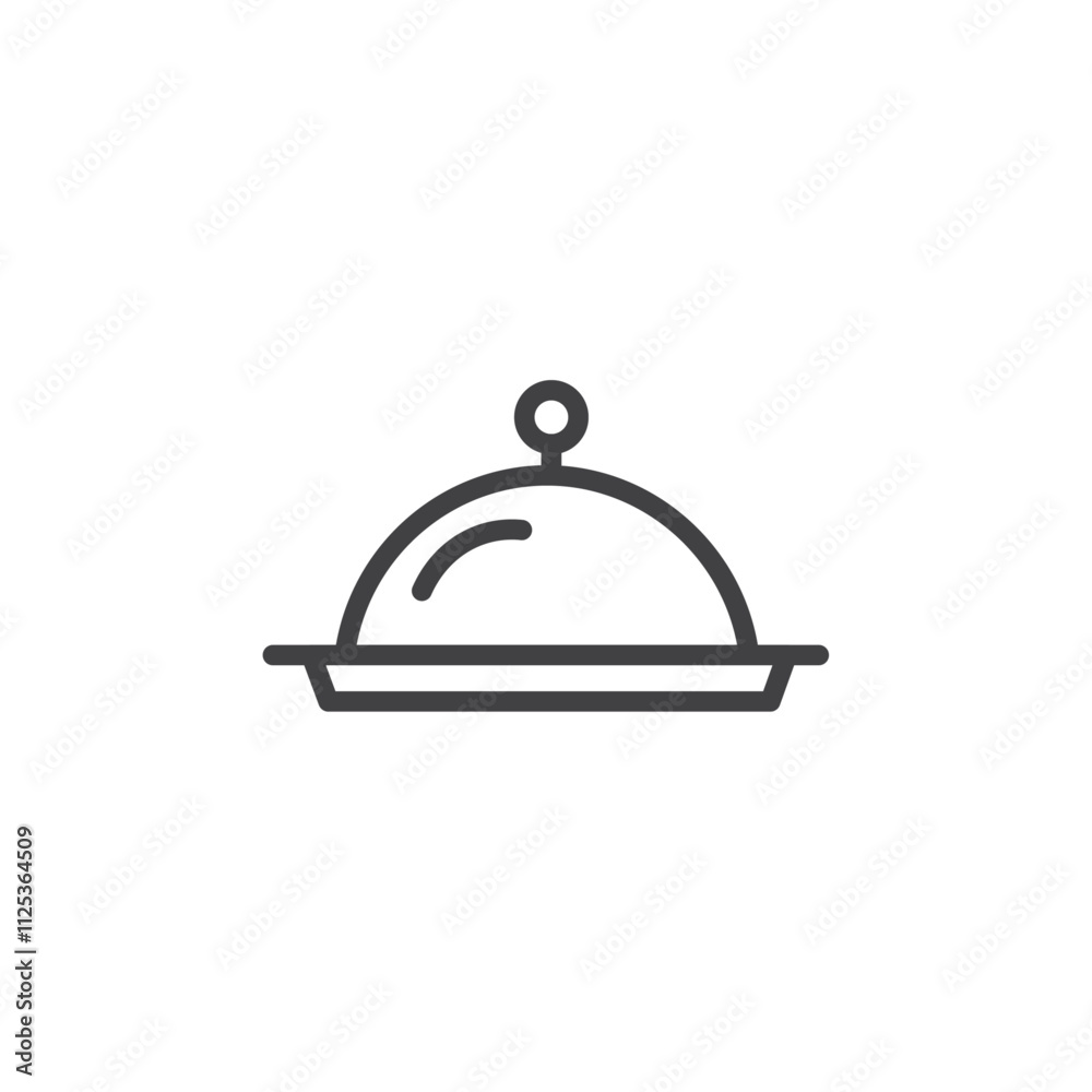 Tray icon Simple outline vector logo Tray icon Simple outline vector logo