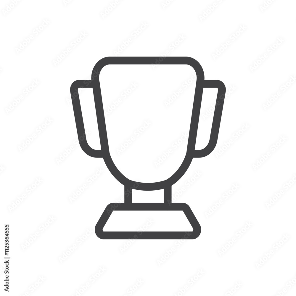 Trophy icon Simple outline vector logo Trophy icon Simple outline vector logo
