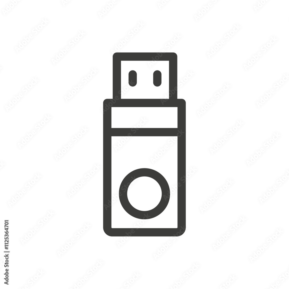 Usb icon Simple outline vector logo Usb icon Simple outline vector logo