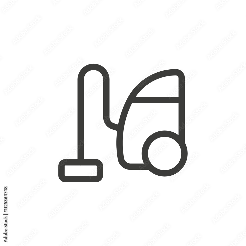 Vacuum cleaner icon Simple outline vector logo Vacuum cleaner icon Simple outline vector logo