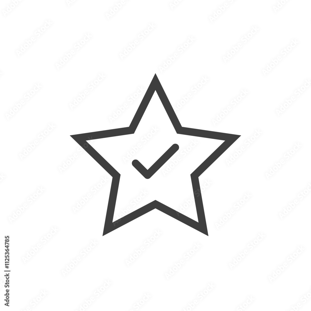 Verified Review icon Simple outline vector logo Verified Review icon Simple outline vector logo