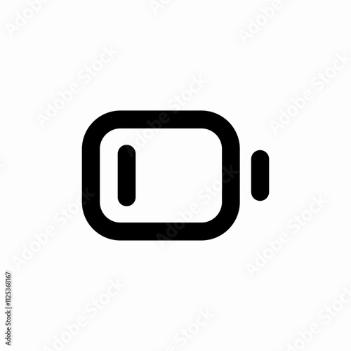 low battery icon sign vector