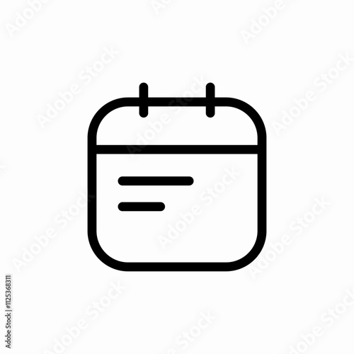 notepad text icon sign vector