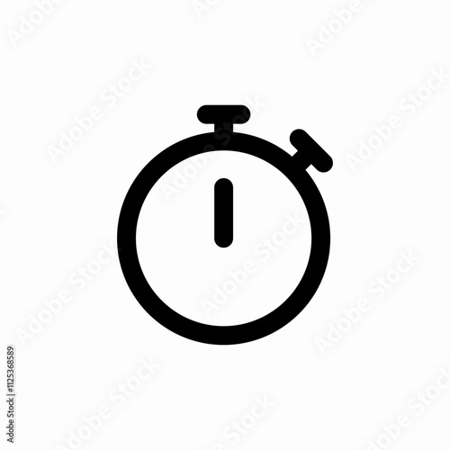 stopwatch timer icon sign vector