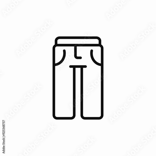 trousers pants icon sign vector