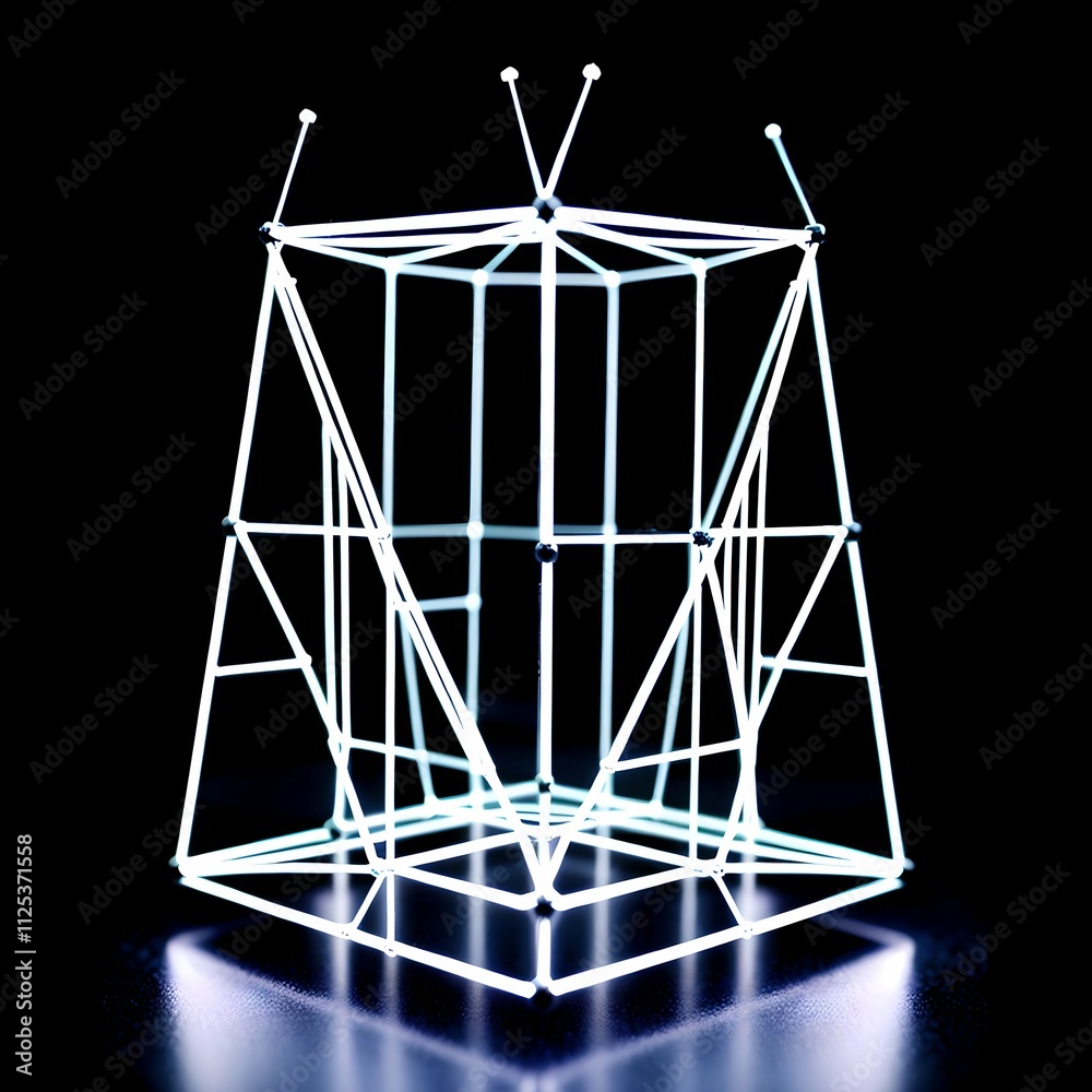 Glowing Geometric Structure Glowing Geometric Structure