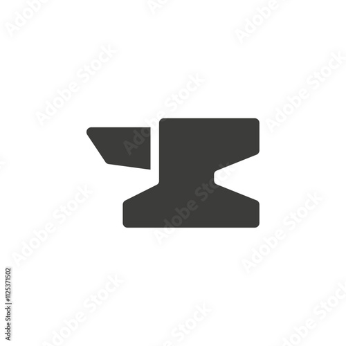 Anvil icon simple vector symbol