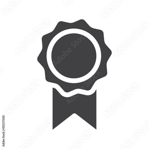 Badge icon simple vector symbol