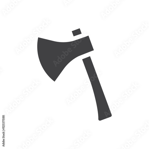 Axe icon simple vector symbol