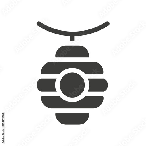 Beehive icon simple vector symbol