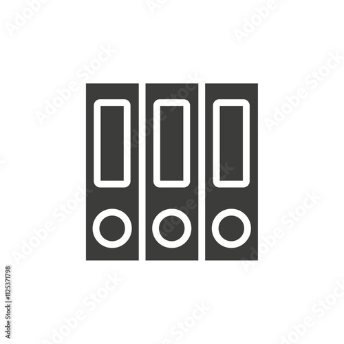 Binders icon simple vector symbol