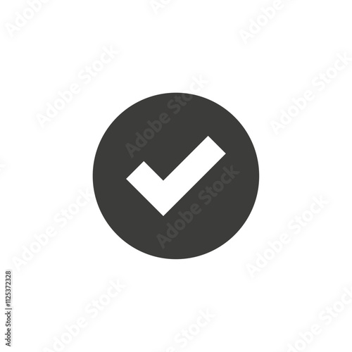 Check icon simple vector symbol