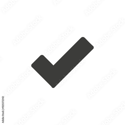 Check mark icon simple vector symbol