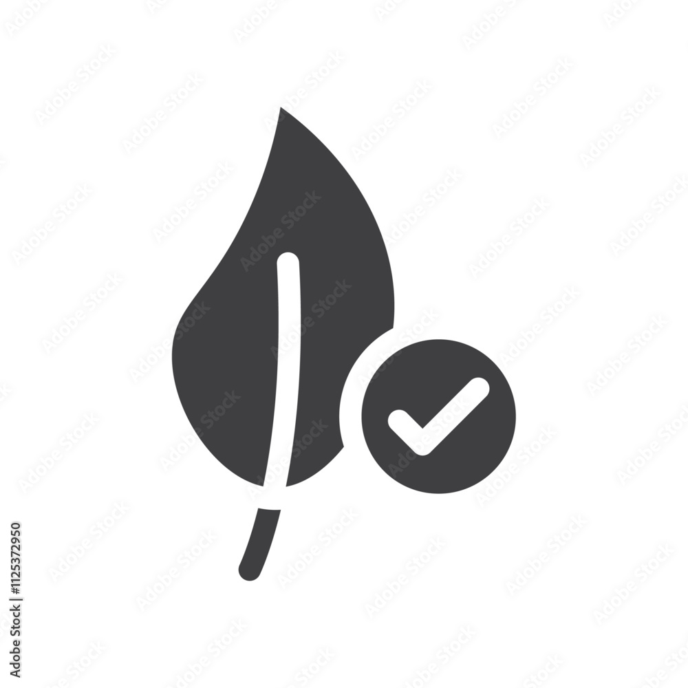 Environmental Approval icon simple vector symbol Environmental Approval icon simple vector symbol