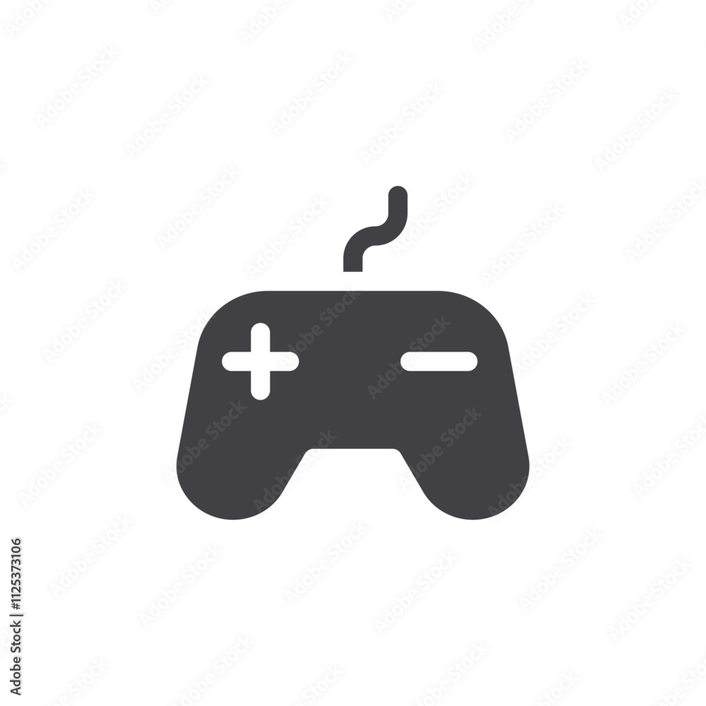 Game console icon simple vector symbol Game console icon simple vector symbol