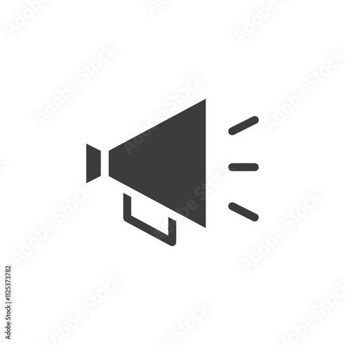 Megaphone icon simple vector symbol