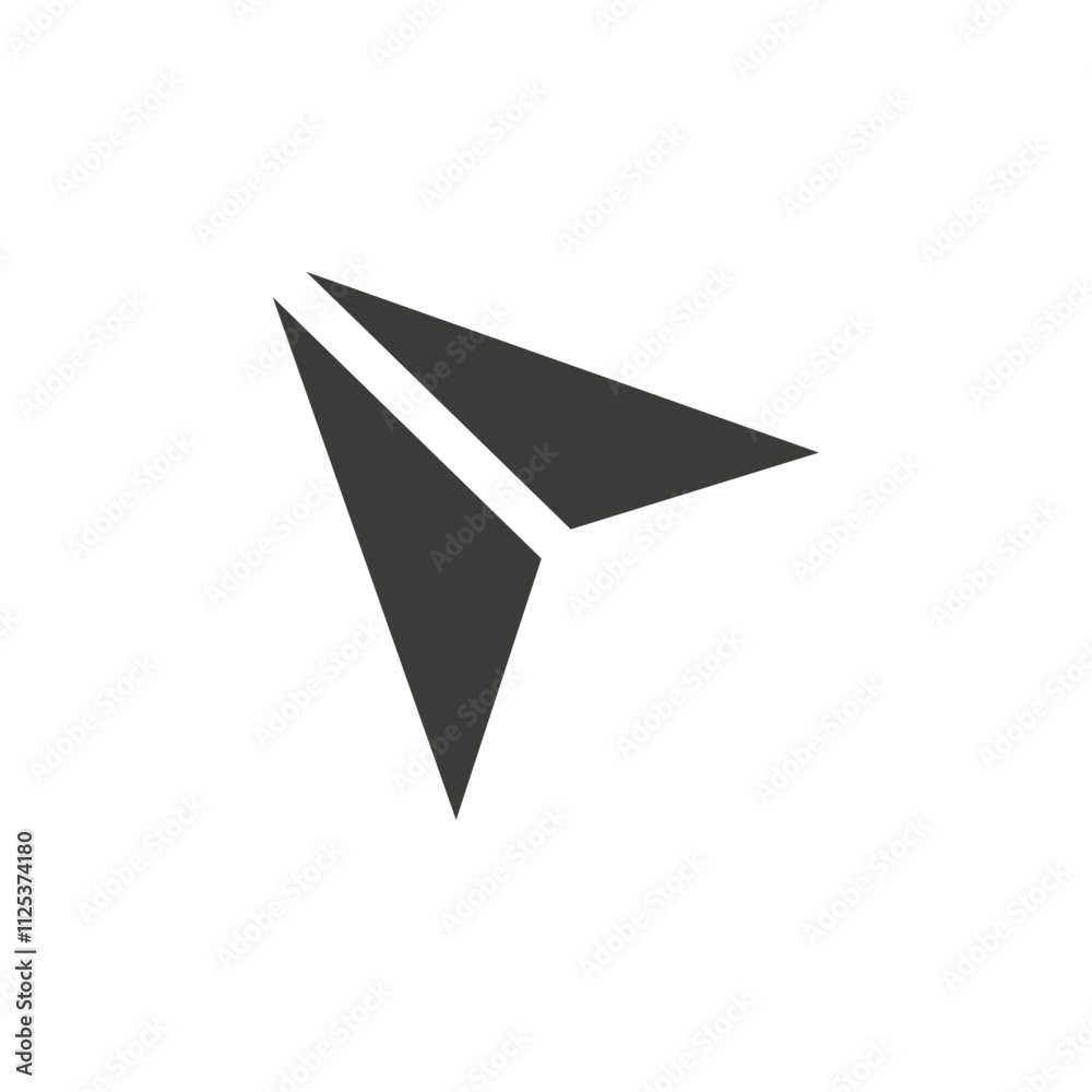 Naklejka premium Navigation icon simple vector symbol