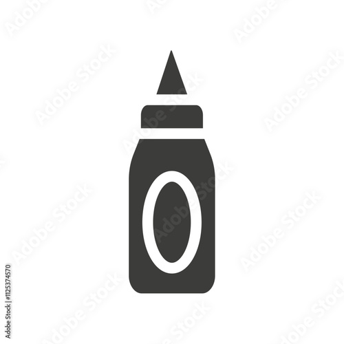 Sauces bottle icon simple vector symbol