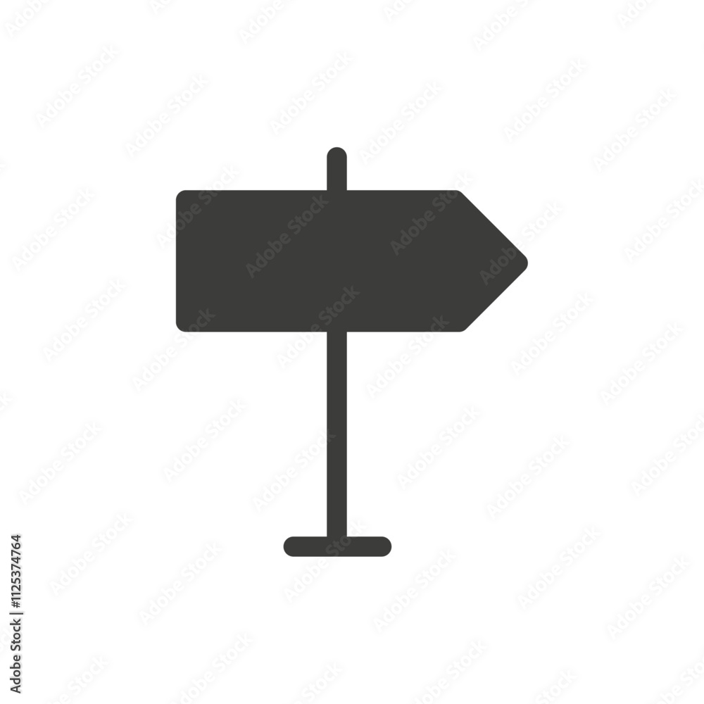 Sign post icon simple vector symbol Sign post icon simple vector symbol