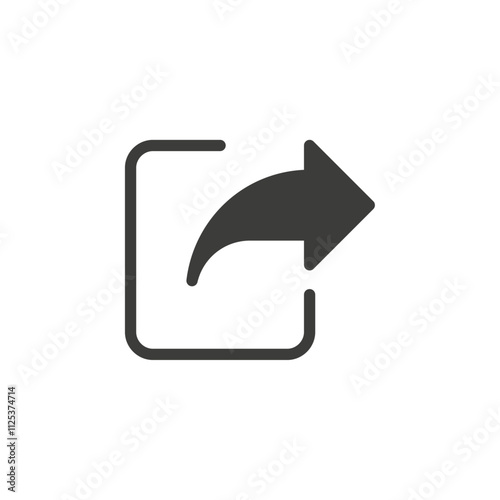 Share icon simple vector symbol