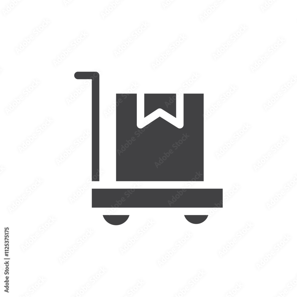 Trolley icon simple vector symbol Trolley icon simple vector symbol