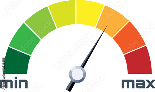 Speed metering flat icon
