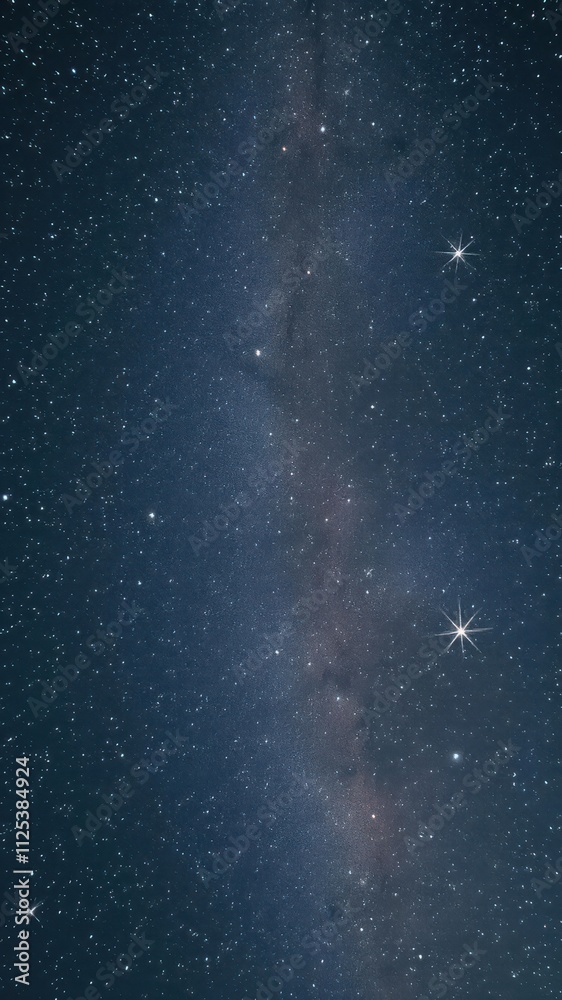 Fototapeta premium Beautiful starry sky with thousands of twinkling stars and a mesmerizing display of constellations, peaceful