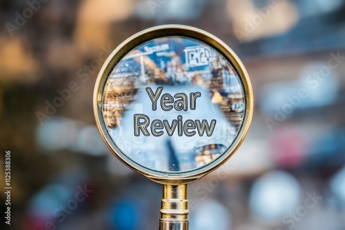 magnifying glass over the text 