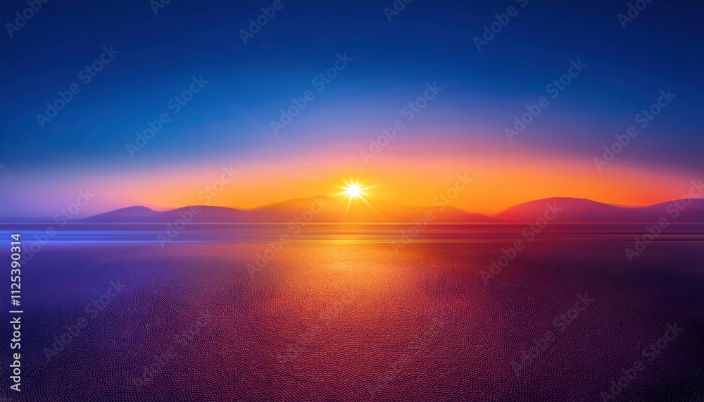 Serene Sunset over Calm Waters Serene Sunset over Calm Waters