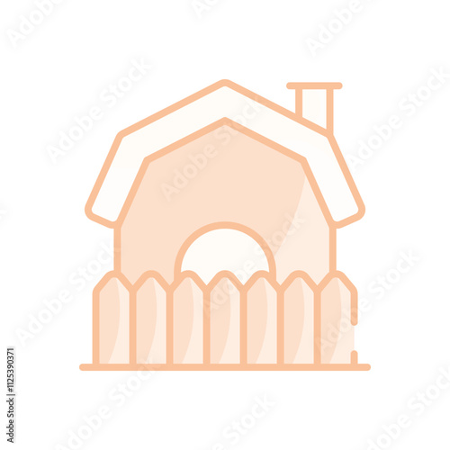 Farmhouse vector icon