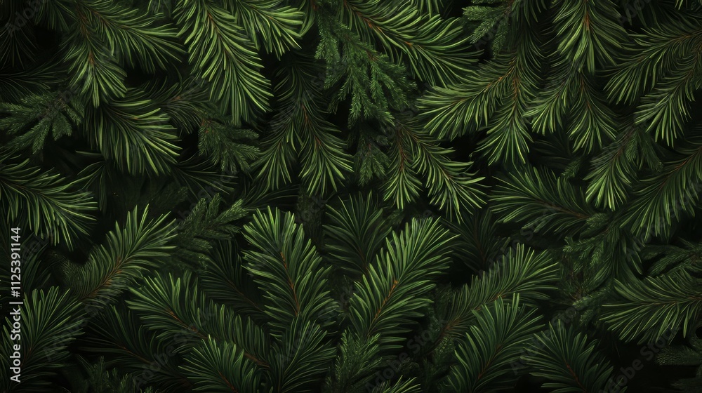 Beautiful christmas background with green pine tree brunch close up. copy space, trendy moody dark toned design for seasonal quotes. Beautiful christmas background with green pine tree brunch close up. copy space, trendy moody dark toned design for seasonal quotes.