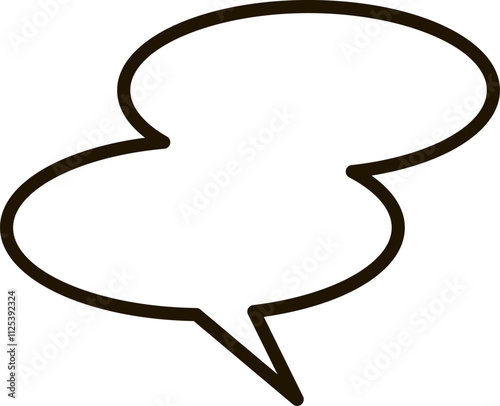 Two connected speech bubbles form a double speech bubble, symbolizing an ongoing conversation, communication, dialogue, or exchange of ideas