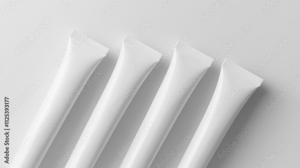 Cosmetic tube mockup for skincare cream or toothpaste. Realistic 3d vector illustration set of white blank container template for branding and promotion. Makeup and cleansing product packaging. Cosmetic tube mockup for skincare cream or toothpaste. Realistic 3d vector illustration set of white blank container template for branding and promotion. Makeup and cleansing product packaging.