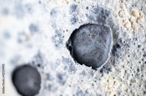 Close up of Textured Light and Dark Gray Texture that Looks Like Moon Surface