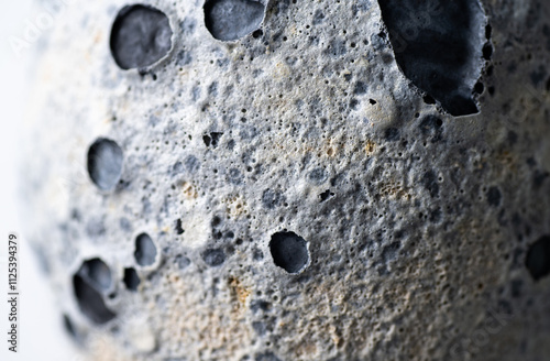 Close up of Textured Light and Dark Gray Texture that Looks Like Moon Surface